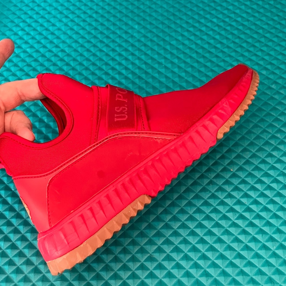 US POLO ASSN Women Red Slip On Sneakers | 7